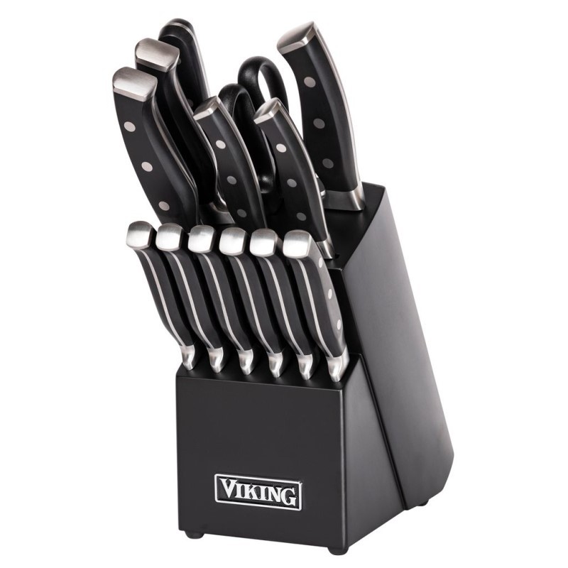 14PC Cutlery Set with Black Block