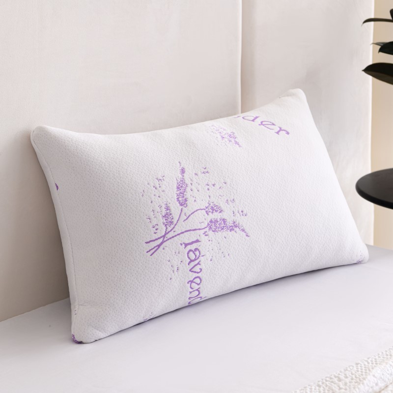 Lavender Memory Foam Bed Pillow - (28x16)
