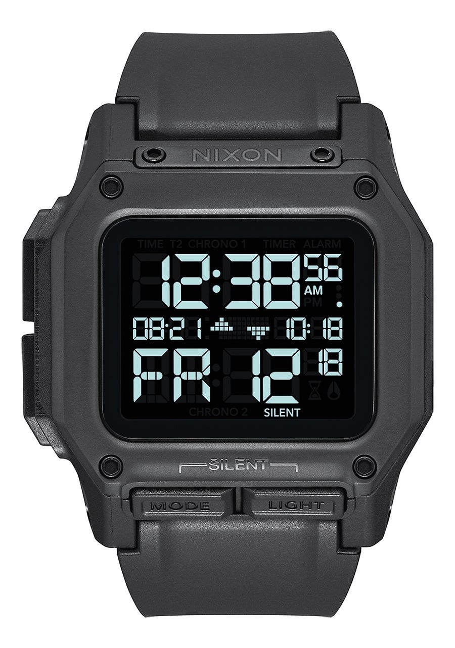 Mens Regulus All Black Digital Watch