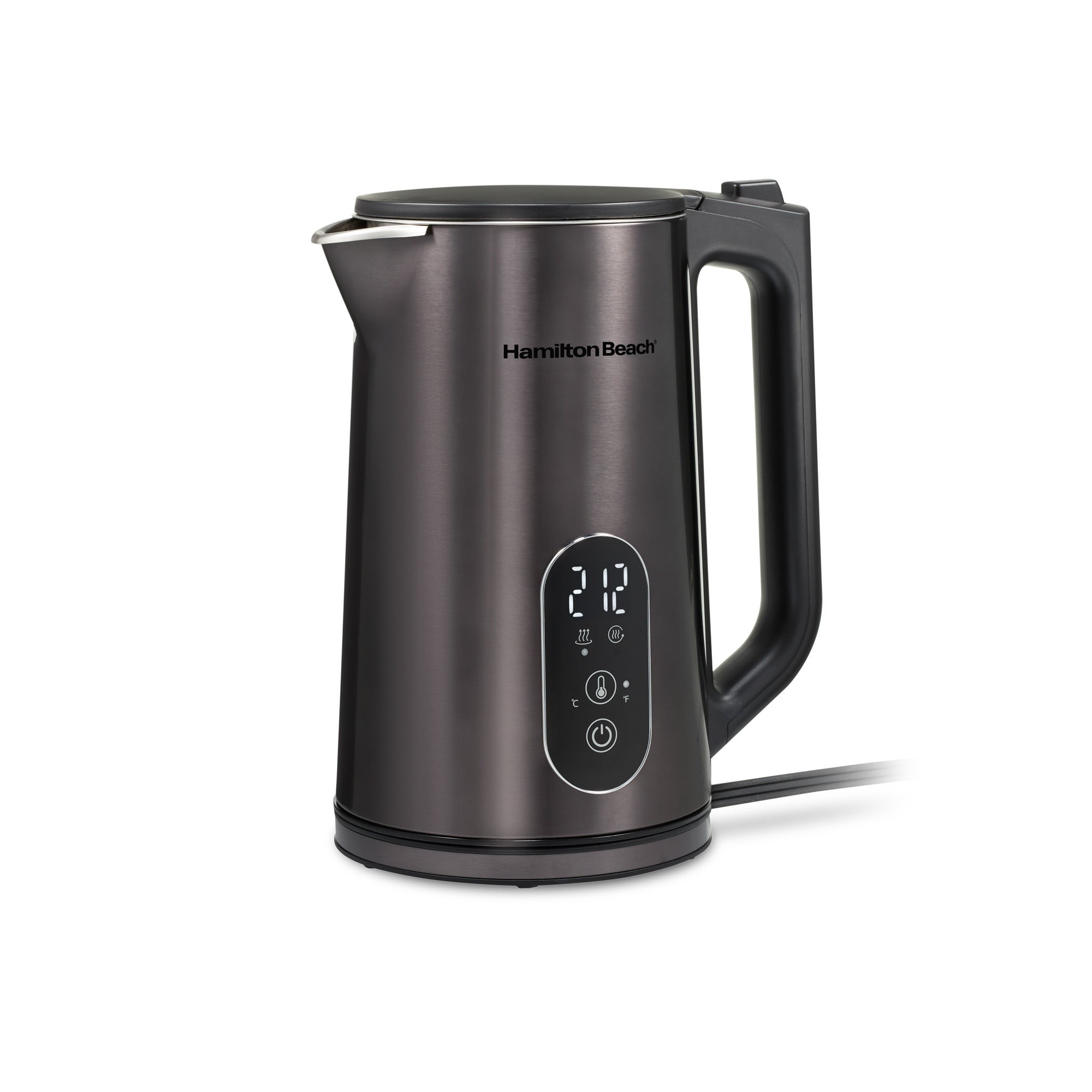 1.7L Digital Temperature Control Double Wall Kettle Gunmetal Black