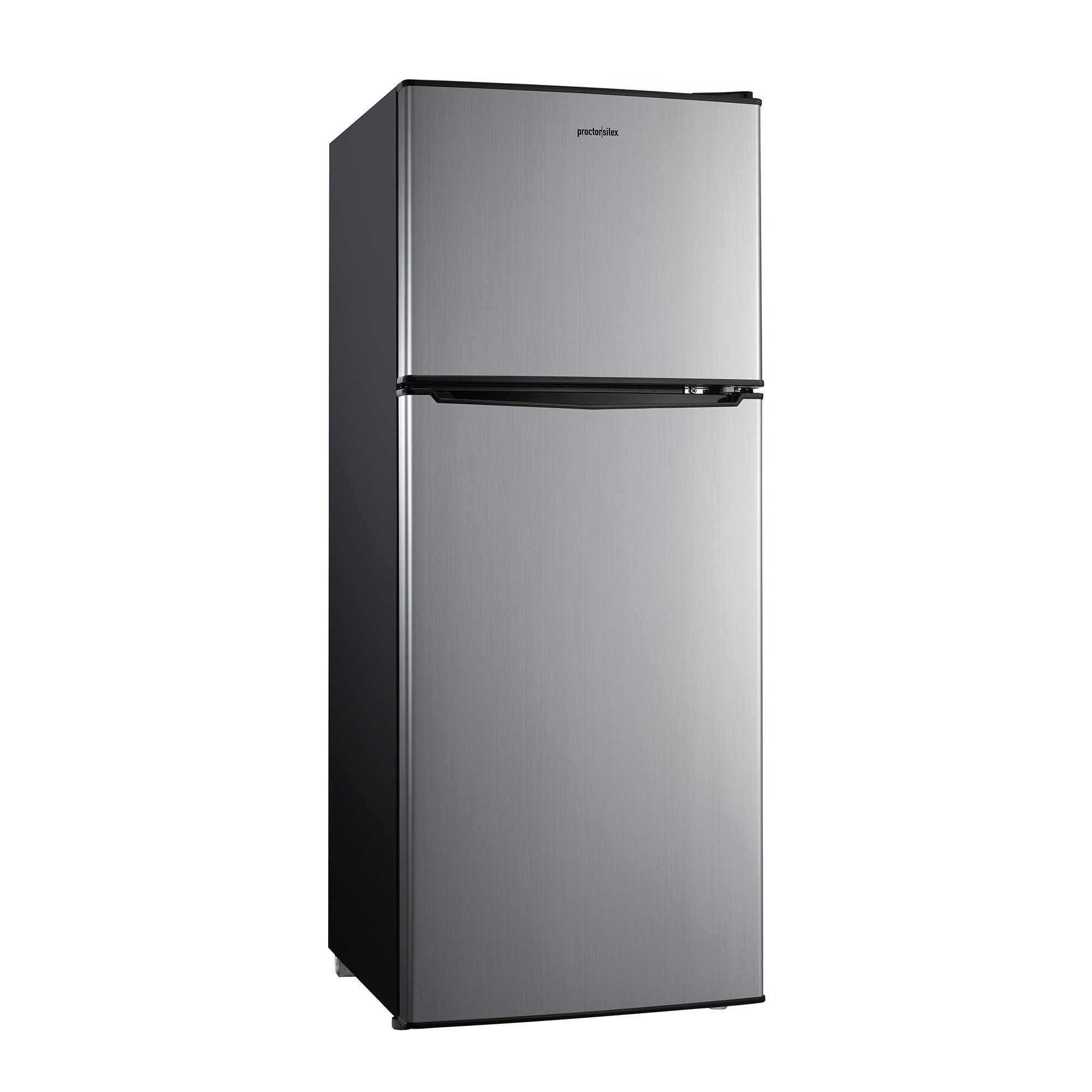 4.6 Cubic Foot Double Door Refrigerator Stainless Steel