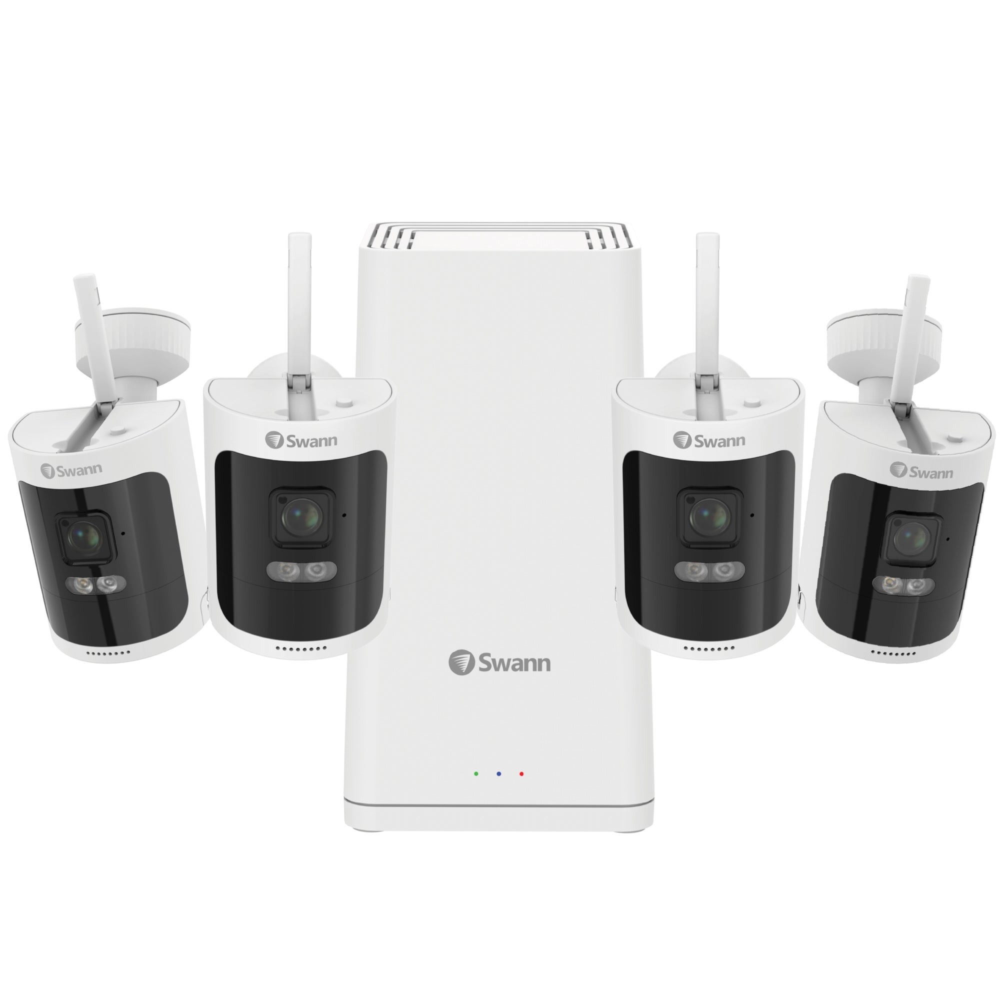 AllSecure650 2K Wireless Security Kit w/ 4 Wire-Free Cameras & Power Hub