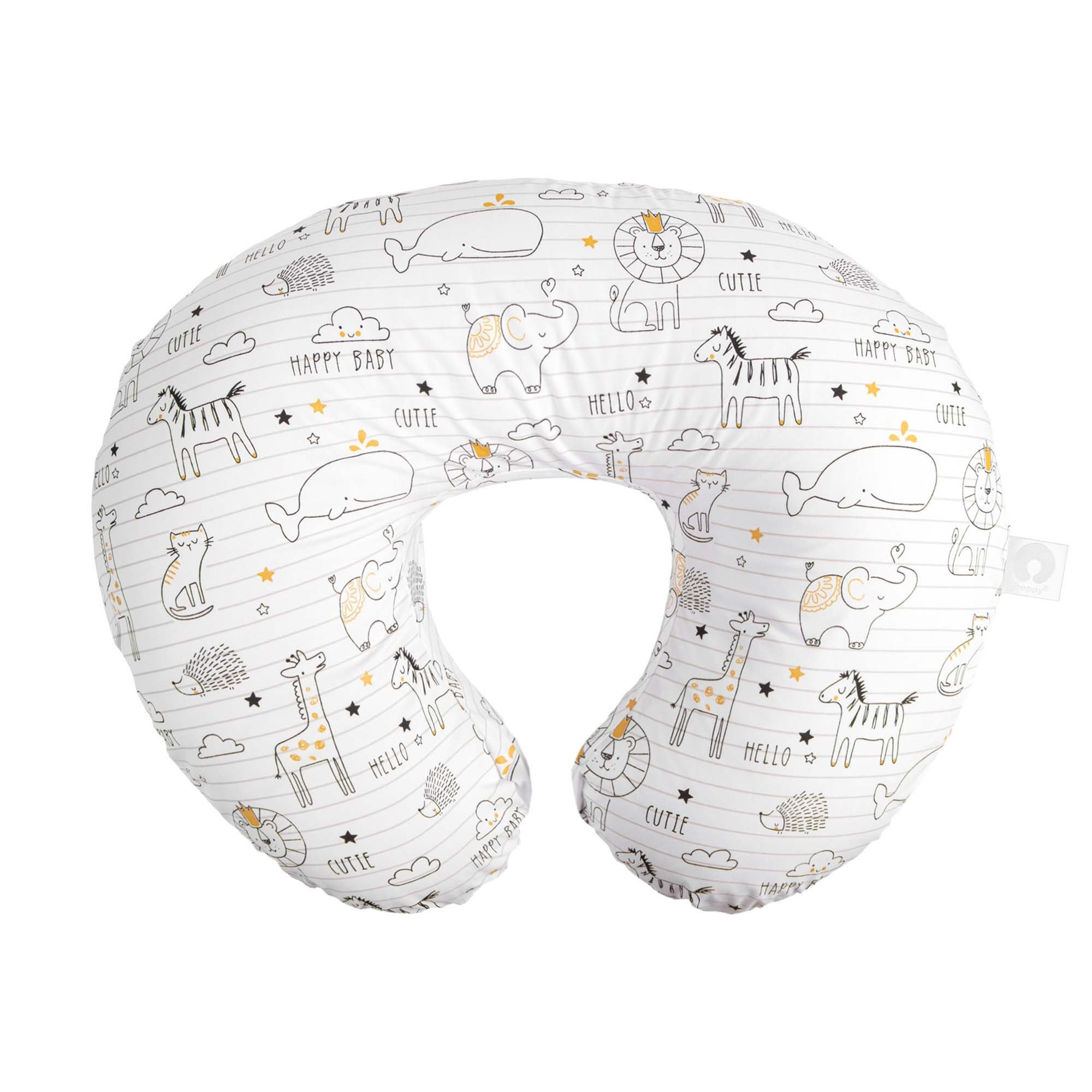 Boppy Original Support Nursing Pillow Notebook White & Black