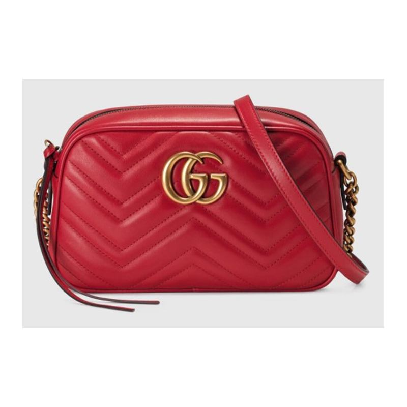 GG Marmont Matelasse Mini Bag - (Red)