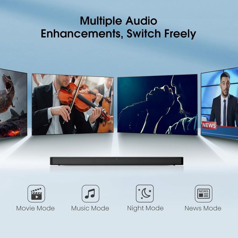 2.0 Channel 120-Watt Soundbar - (Black)