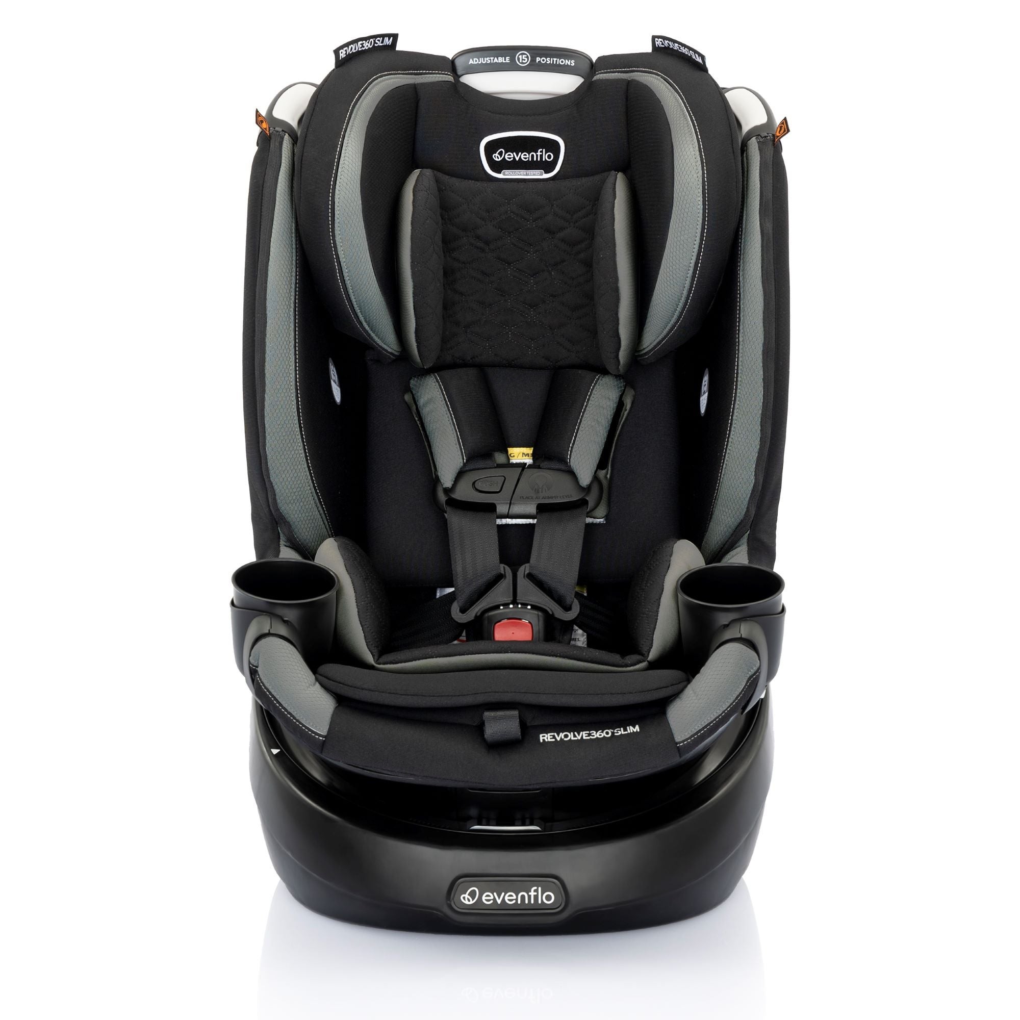 Revolve360 Slim Rotational 2-in-1 Car Seat w/ Quick Clean Cover Salem Black