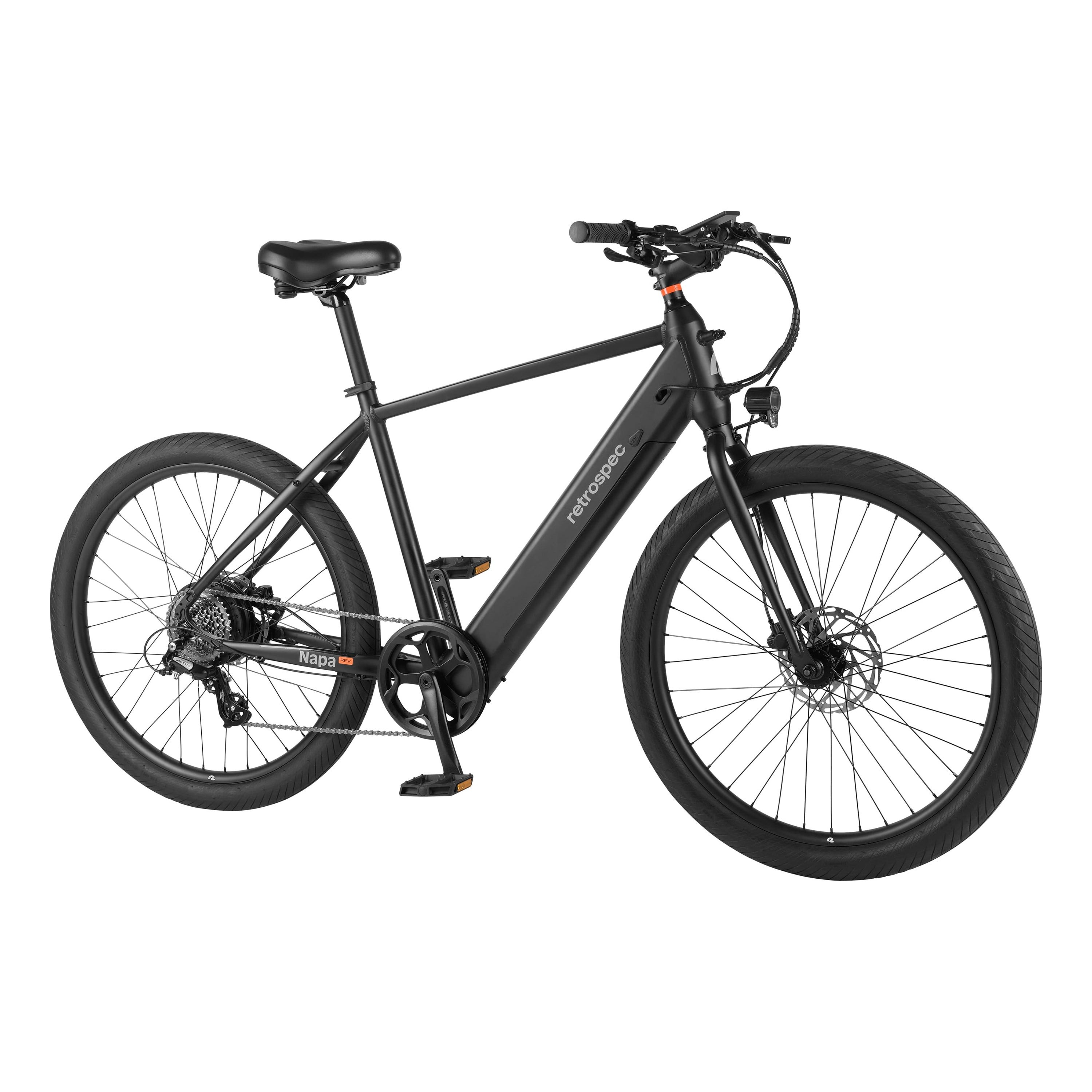 Napa Rev Fitness Hybrid Electric Bike - 21" Large Matte Black