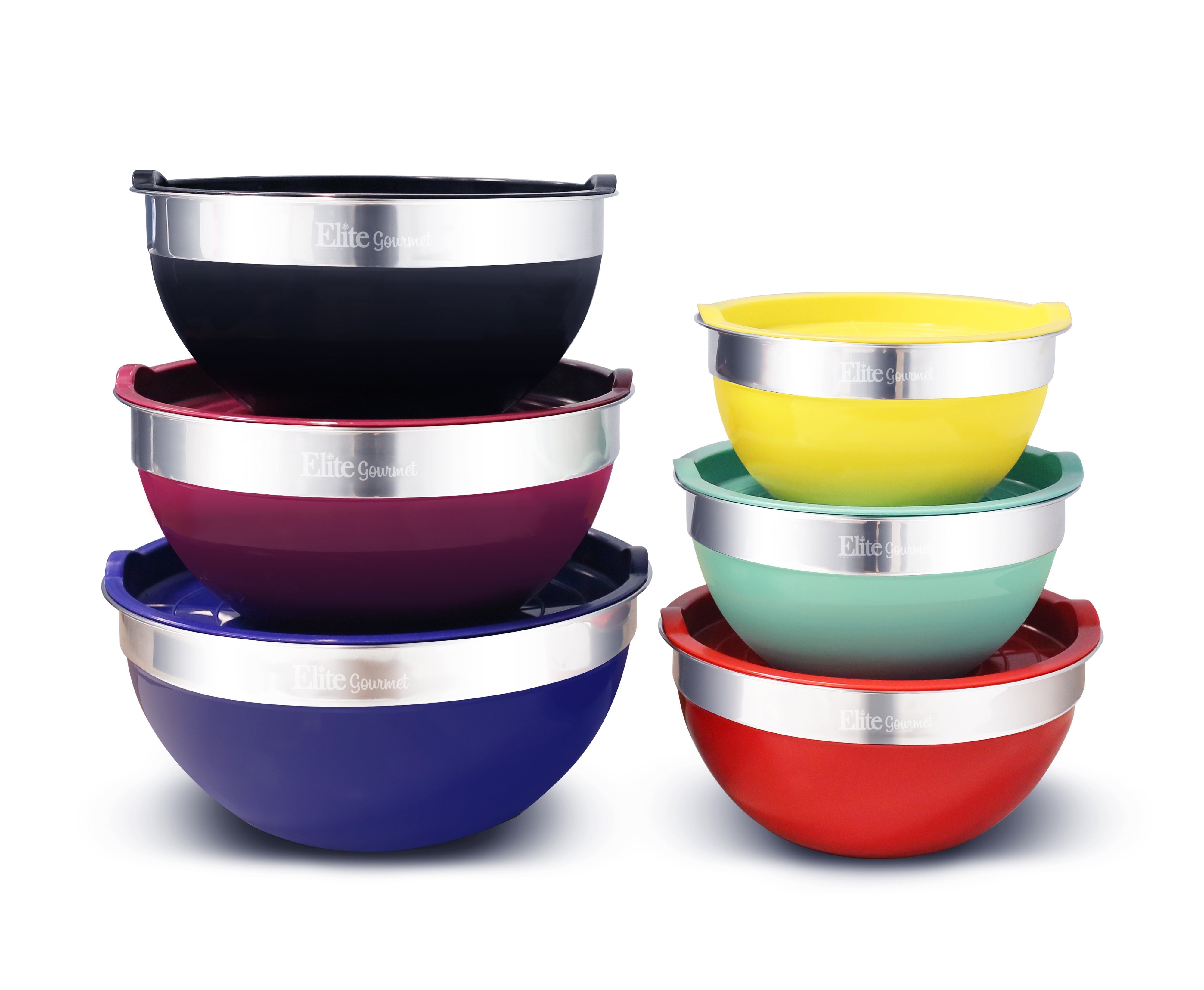 12pc Multicolored Mixing Bowl Set