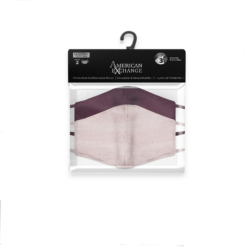 Face Mask Purple - (2 Pack)
