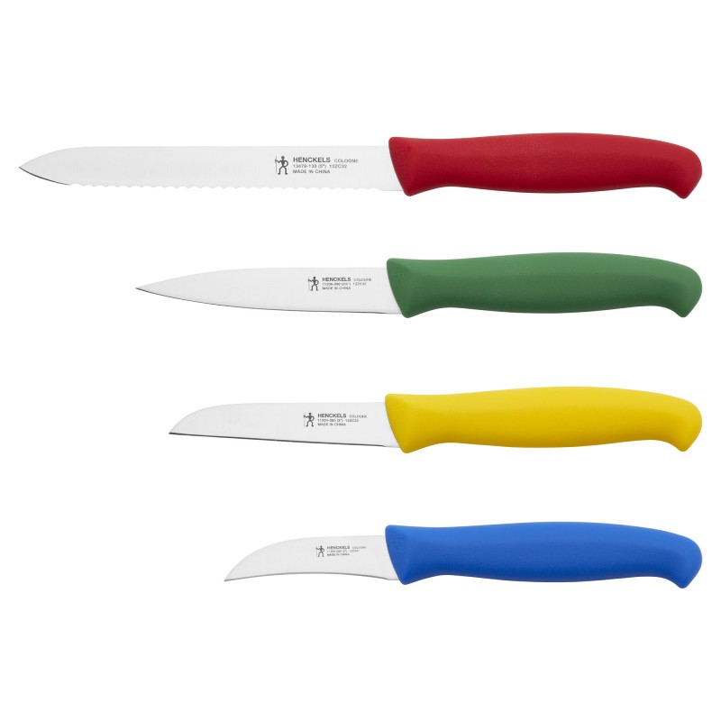 4 Piece Multi Color Paring Knife Set